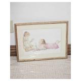 Lisi Martin Pastoral Children Watercolor Print