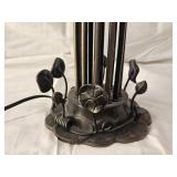 Pond Lily Glass Shade Table Lamp with Bronze Finish Base