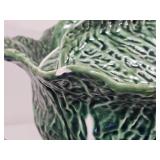 Olfaire Portuguese Green Cabbage Ware Serving Pieces