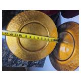 Decorative Entertaining Charger Plates, Mixed Jewel Tones