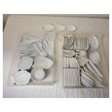 White Proclaim Sushi & Appetizer Serving Dishes Collection