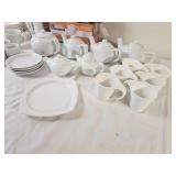 Large Collection of White Porcelain Coffee & Espresso Accessories
