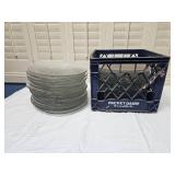 1980s Portuguese Glass Plates by Jose Carvalho Gama Diniz (Approx. 40 Pieces)