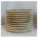 Bristol House Pierced Rim Dessert Plates Set - (28)