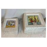 Whimsical Shopping Theme Square Plates and Trays Collection - (28)