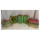 Certified International Asparagus Motif Serving and Tableware Set - (5)