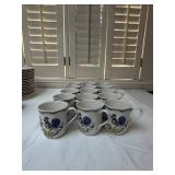 Nikko Rooster Pattern Dinnerware and Serving Set - (76)