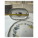 Nikko Rooster Pattern Dinnerware and Serving Set - (76)