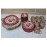 QueenÕs Red Rooster Dinnerware Set Made in Malaysia