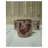 QueenÕs Red Rooster Dinnerware Set Made in Malaysia