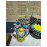 Outta Hand by Amy Hetrick Colorful Ceramic Tea and Dinnerware Collection