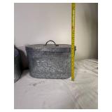 Galvanized Farmhouse Decor and Storage Accent Collection