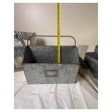 Galvanized Farmhouse Decor and Storage Accent Collection