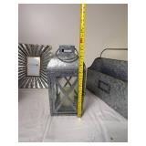 Galvanized Farmhouse Decor and Storage Accent Collection