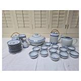 Tien Shan Blue and White Tea and Serving Set