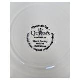 Blue Turkey Pattern Dinnerware Set - (51)