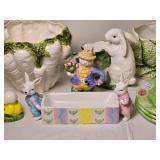 Easter Bunny and Springtime Ceramic Decor Collection