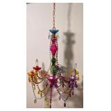 Colorful Beaded Five Light Chandelier