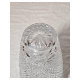 Tall Clear Cut Crystal Vase