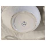 Mixed White Fine China and Dinnerware Serving Collection by Mikasa and Other Makers