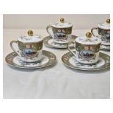 Royal Cornwall Cabinet Limited Edition Cup and Saucer Set of Six