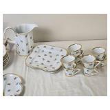 Floral Porcelain Dessert and Tea Service Collection