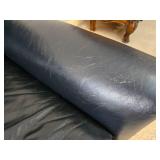 Navy Leather Sofa - A