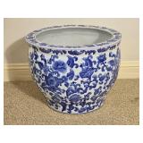 Blue and White Porcelain Garden Planter Cachepot