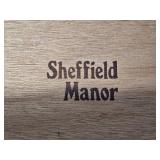 Sheffield Manor Vintage Slant Front Secretary Desk with Interior Cubby Storage