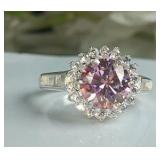 Certified 1.75 Ct Pink Diamond Ring