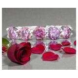 2.10Ct Pink Diamonds Solitaires Band Ring