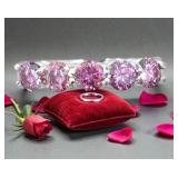 Certified 2.10Ct Pink Diamonds Solitaires Band Ring