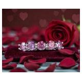 2.10Ct Pink Diamonds Solitaires Band Ring