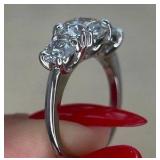 3Ct Trio Diamond Ring