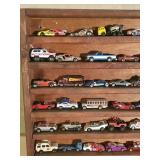 Large Display shelf and over 140+ Hot Wheel, Match Box and More!!