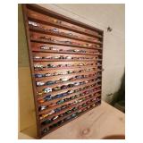 Large Display shelf and over 140+ Hot Wheel, Match Box and More!!
