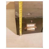 Vintage Metal Card Filing Cabinet