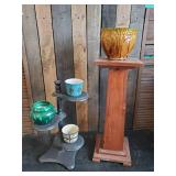 Lovely Mid Modern Plant Pots with 2 stands