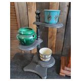 Lovely Mid Modern Plant Pots with 2 stands