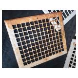 3 Antique Metal Floor Grate Vents from old Farm House