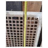 3 Antique Metal Floor Grate Vents from old Farm House