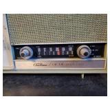 Wards Airline Mid Modern Bedside Clock Radion, Clock Works and Radio Powers Up.