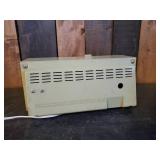 Wards Airline Mid Modern Bedside Clock Radion, Clock Works and Radio Powers Up.