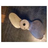 Vintage Brass Quick Silver 2 Fin Propeller / Heavy!! #17