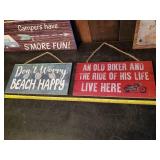 Large group of fun Cabin/Camping Signs