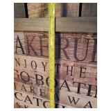 Large group of fun Cabin/Camping Signs