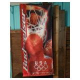 Large vintage 1996 Budweiser Summer Olympic Banner / Basketball
