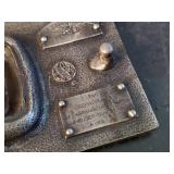 4 vintage Belt Buckles Schmidt Beer, Budweiser, Country Western, And Case Delta