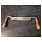 Vintage Hartford 9" Draw Blade - Wood Handles