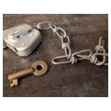 Vintage Keline Railroad Padlock with Brass Key